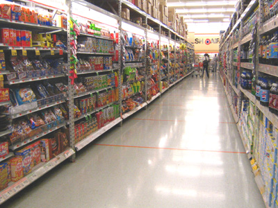 Giant Supermarket Snacks Aisle